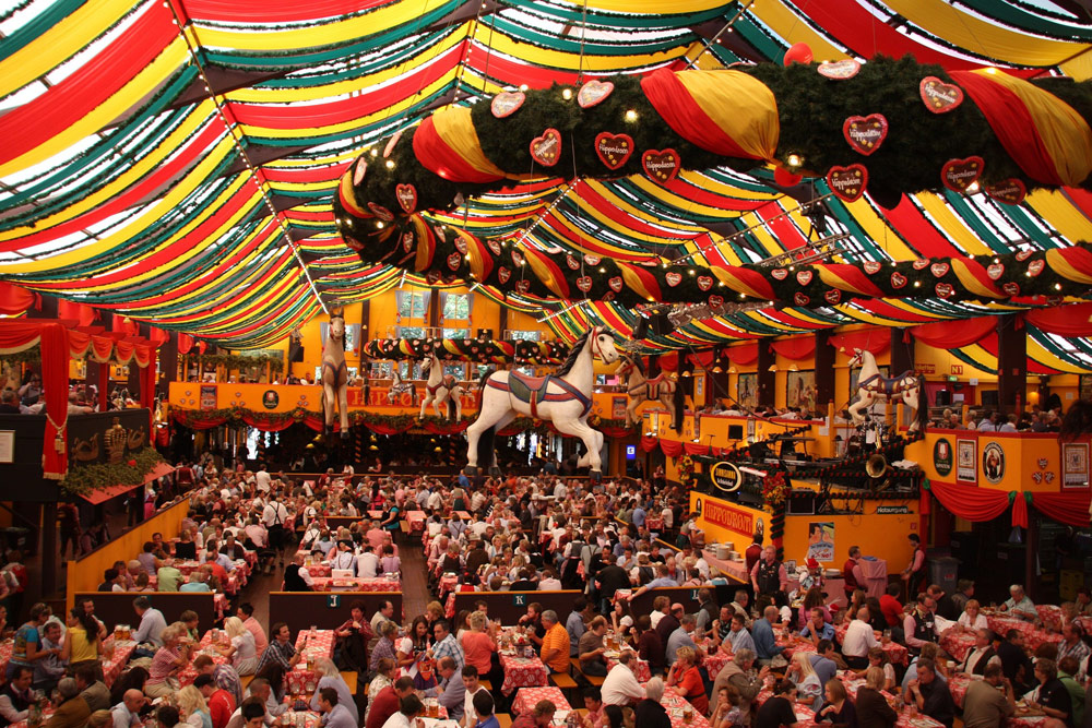 prime-tours-in-a-marquee-at-oktoberfest-munich-germany in a marquee at the Oktoberfest in Munich Germany