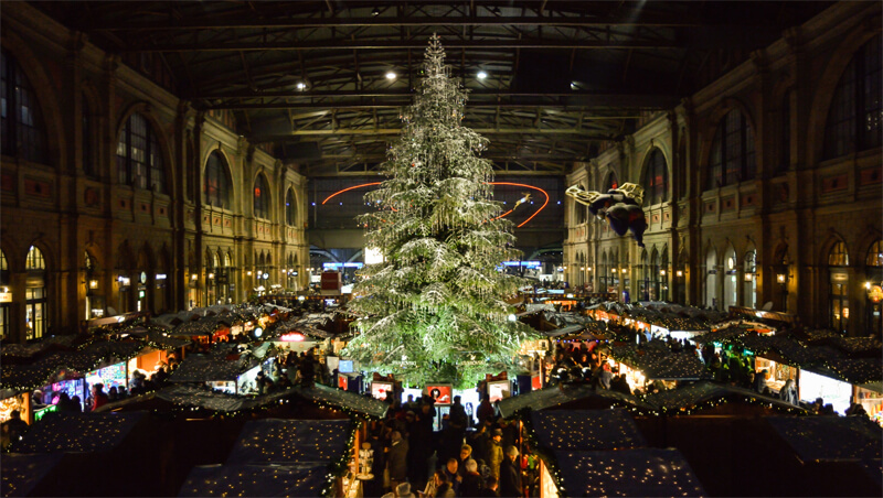 Prime Tours Luxury Travel Switzerland Zurich Main Train Station Christmas Market